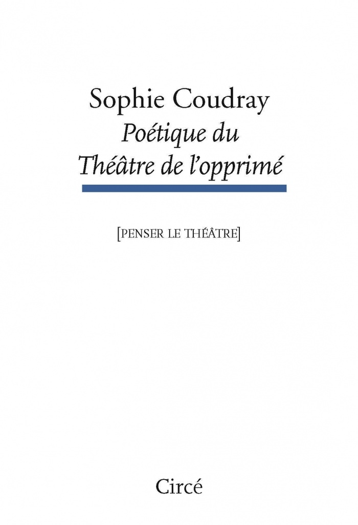 [9782842424978] Poétique du Théâtre de l’opprimé